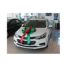 Load image into Gallery viewer, 30 Inch &quot;Happy Holidays&quot; Car Bow - Magnetic Base or Suction Cup - Detail Direct