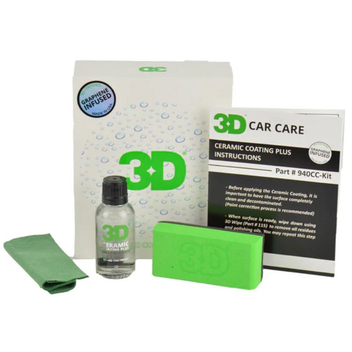 3D Ceramic Coating Kit with Graphene (3 Year) - Detail Direct