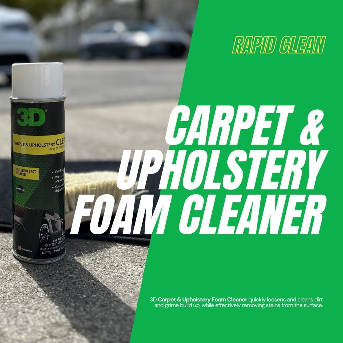 3D Foaming Carpet & Upholstery Cleaner - Detail Direct