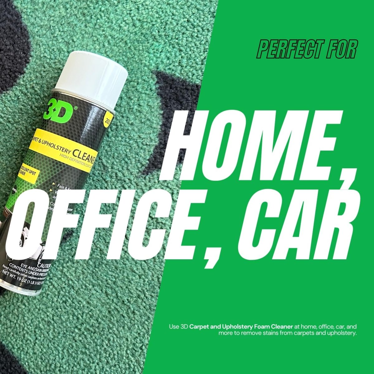 3D Foaming Carpet & Upholstery Cleaner - Detail Direct