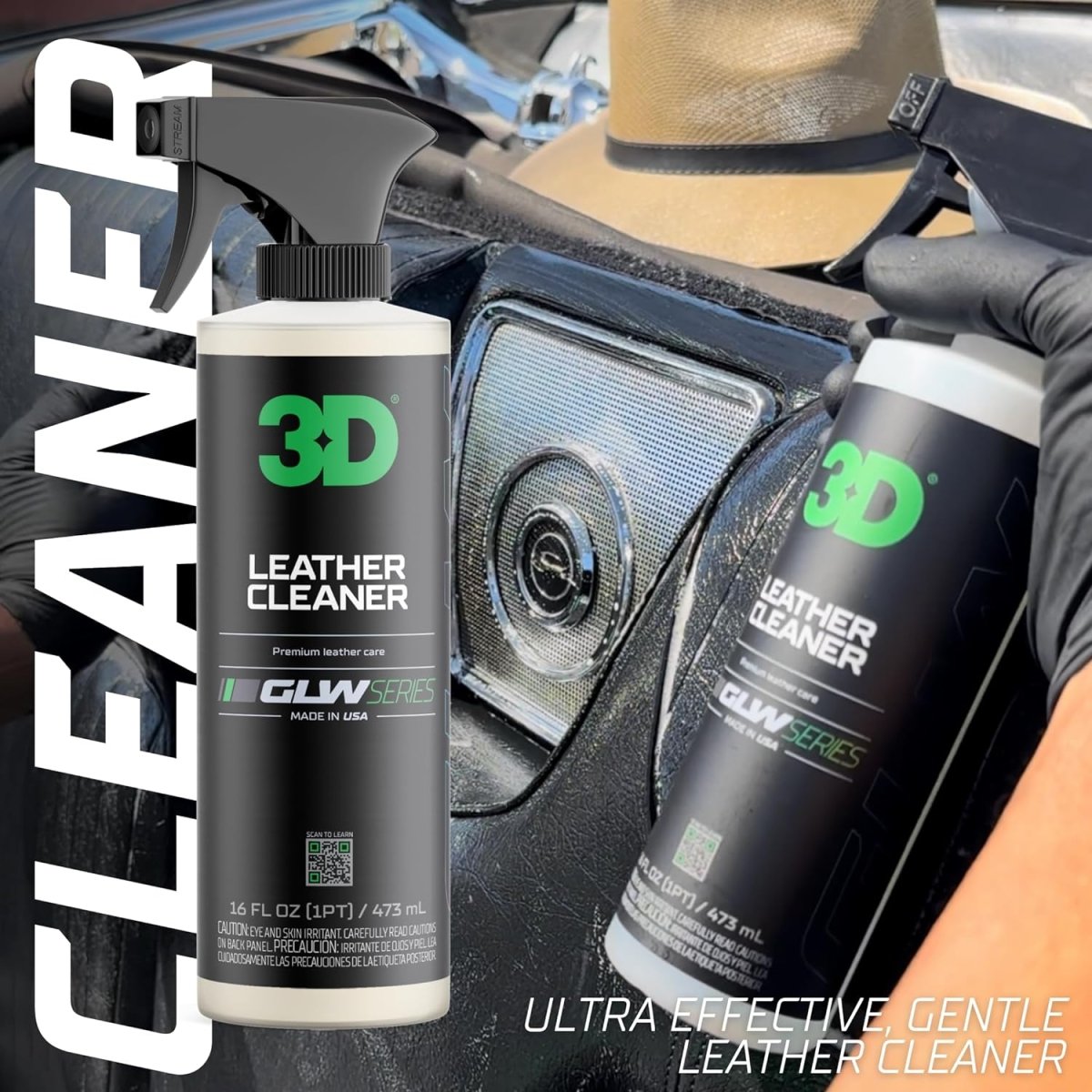 3D GLW Series Leather Cleaner - Detail Direct