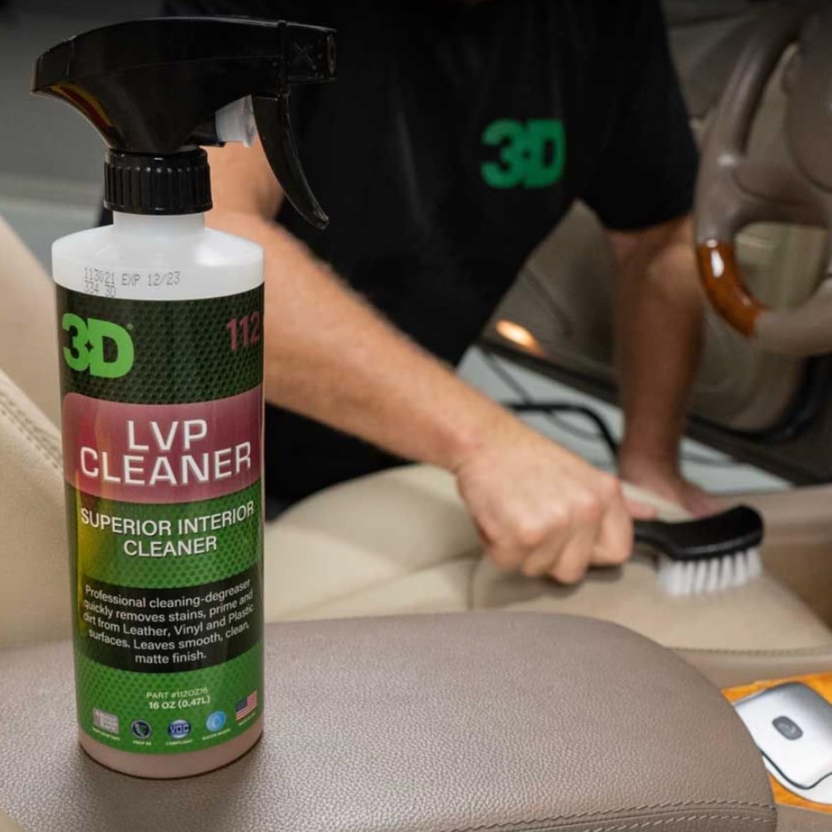 3D LVP Leather, Vinyl, Plastic Interior Cleaner - Detail Direct