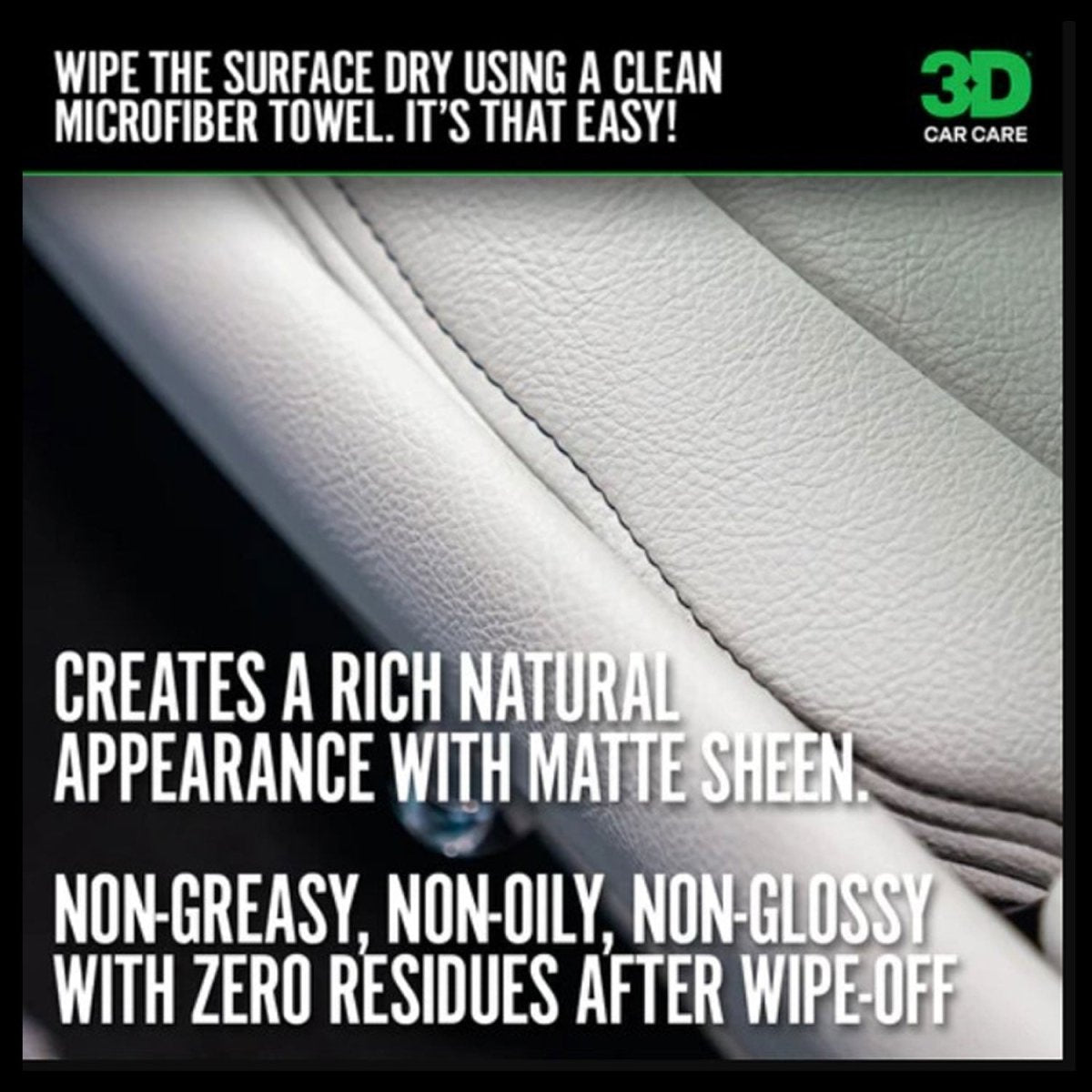 3D LVP Leather, Vinyl, Plastic Interior Conditioner - Detail Direct