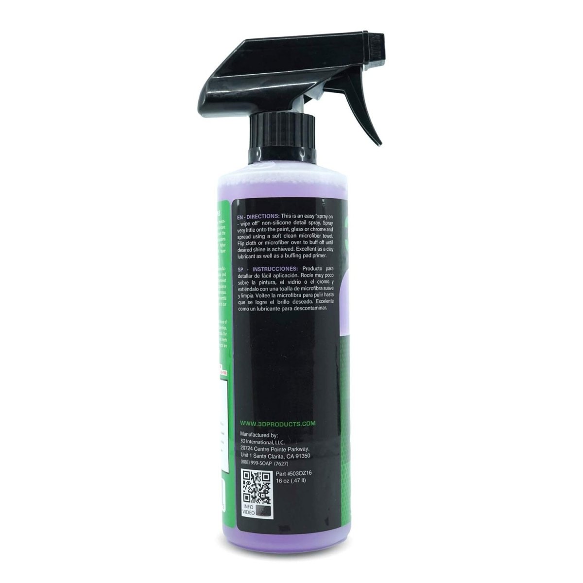 3D Spray Detailer Non - Silicone - Detail Direct