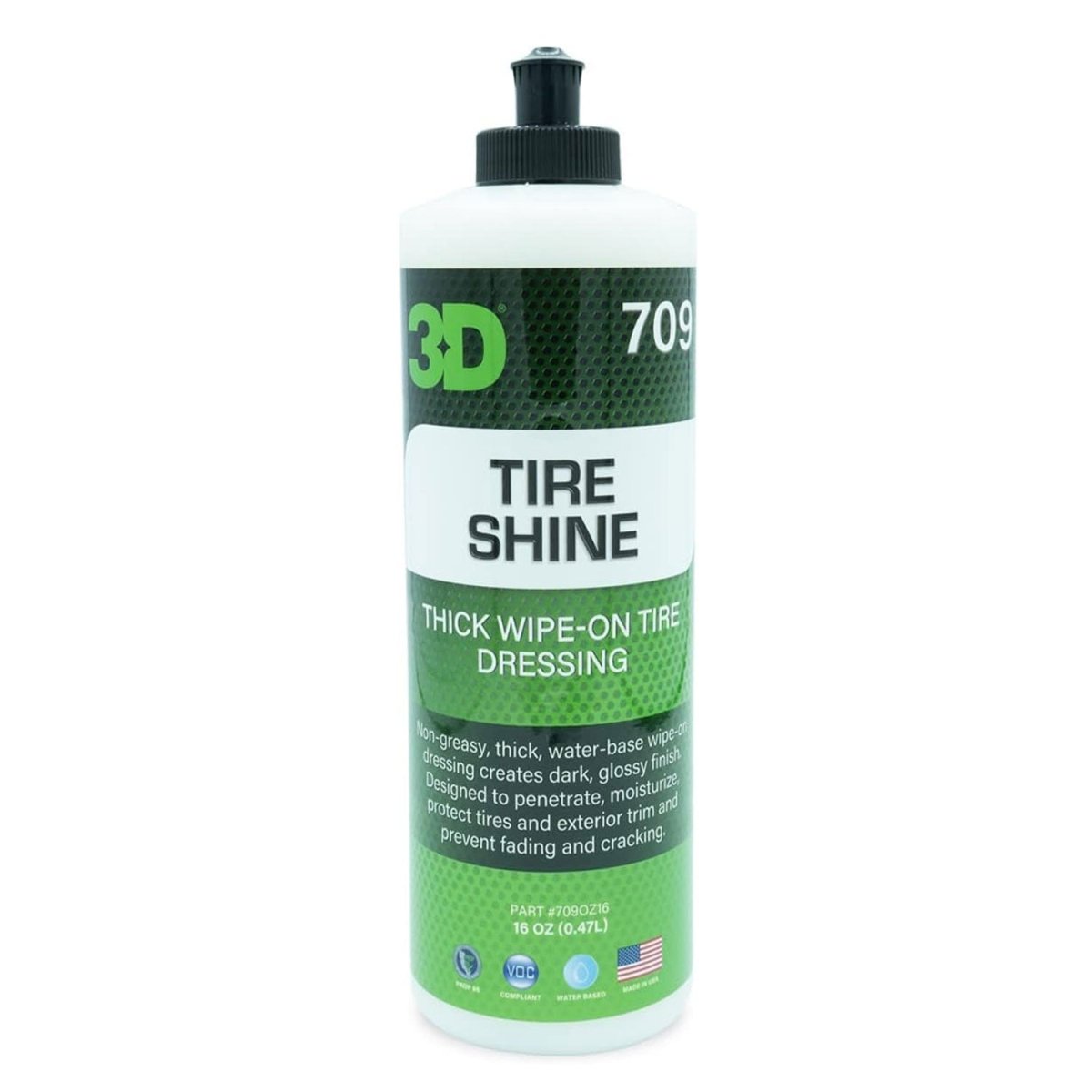 3D Tire Shine Thick Wipe - On Dressing - Detail Direct