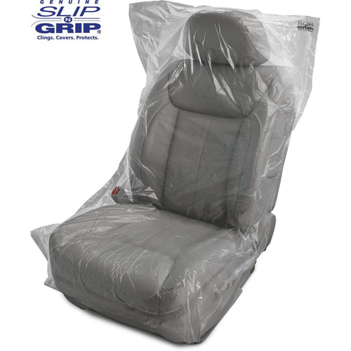 .7 Mil Thick Slip - N - Grip® Premium Plastic Disposable Seat Covers (Box or Roll of 250) - Detail Direct