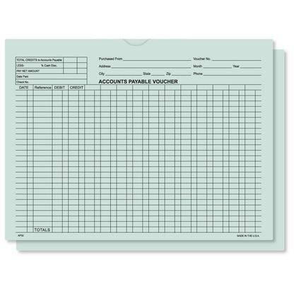 Accounts Payable Voucher Envelopes (Package of 100) - Detail Direct