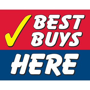 Best Buys Here Car Flag - Detail Direct