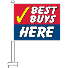 Load image into Gallery viewer, Best Buys Here Car Flag - Detail Direct