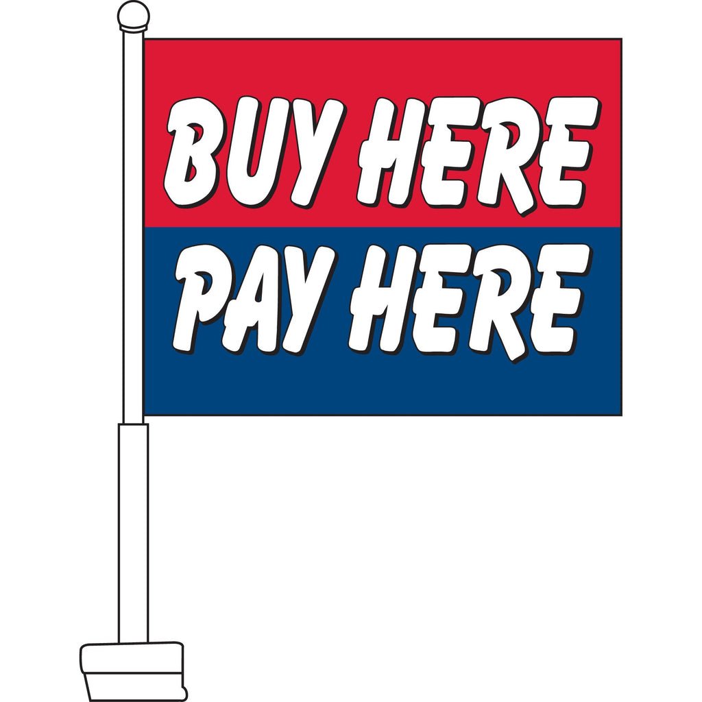 Buy Here Pay Here Car Flag - Detail Direct