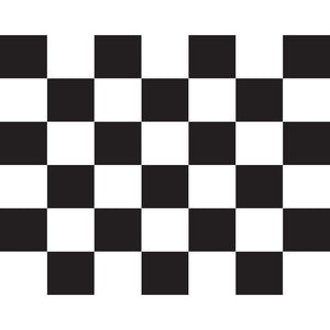 Checkered (Black & White) Car Flag - Detail Direct