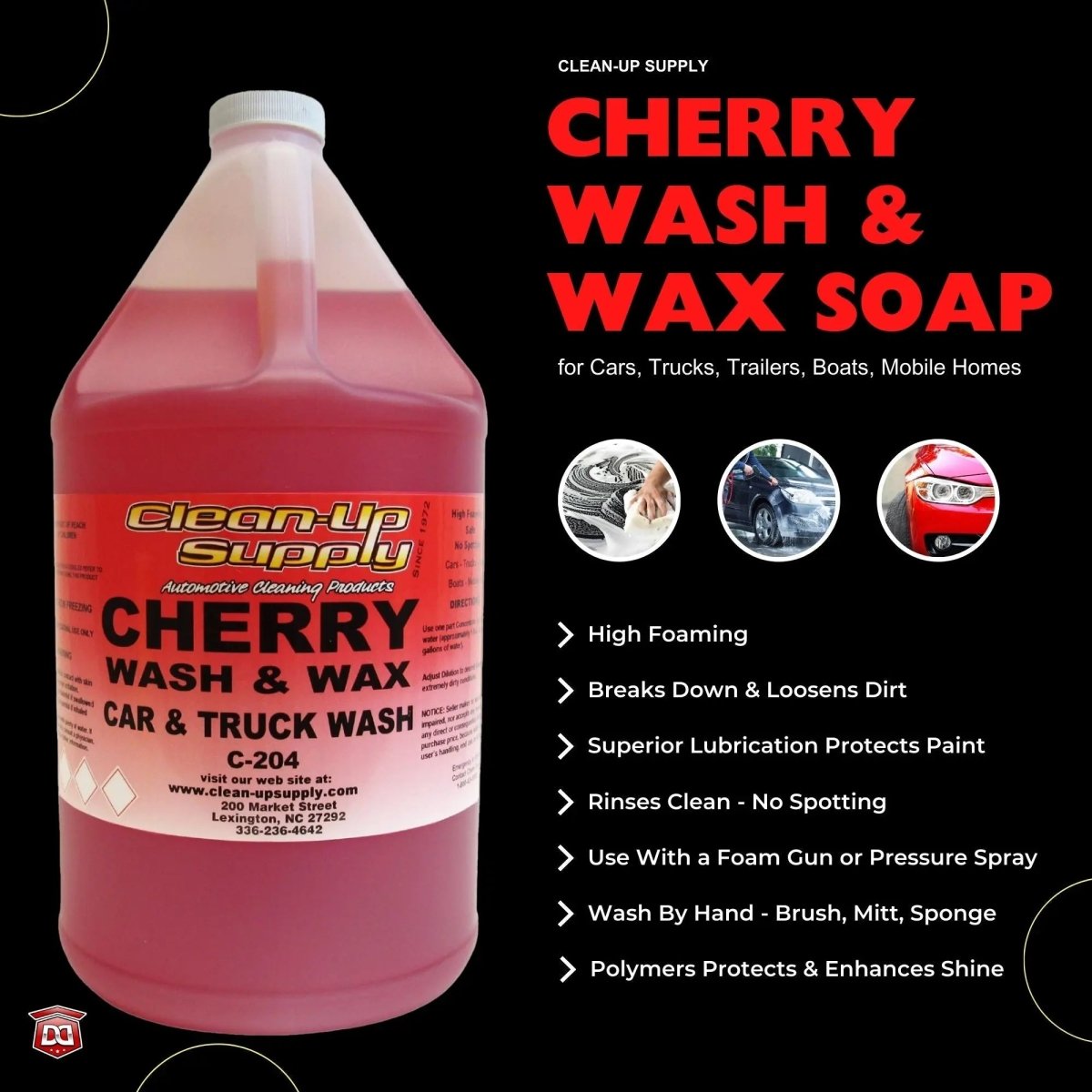 Clean-Up Supply Cherry Wash & Wax - Detail Direct