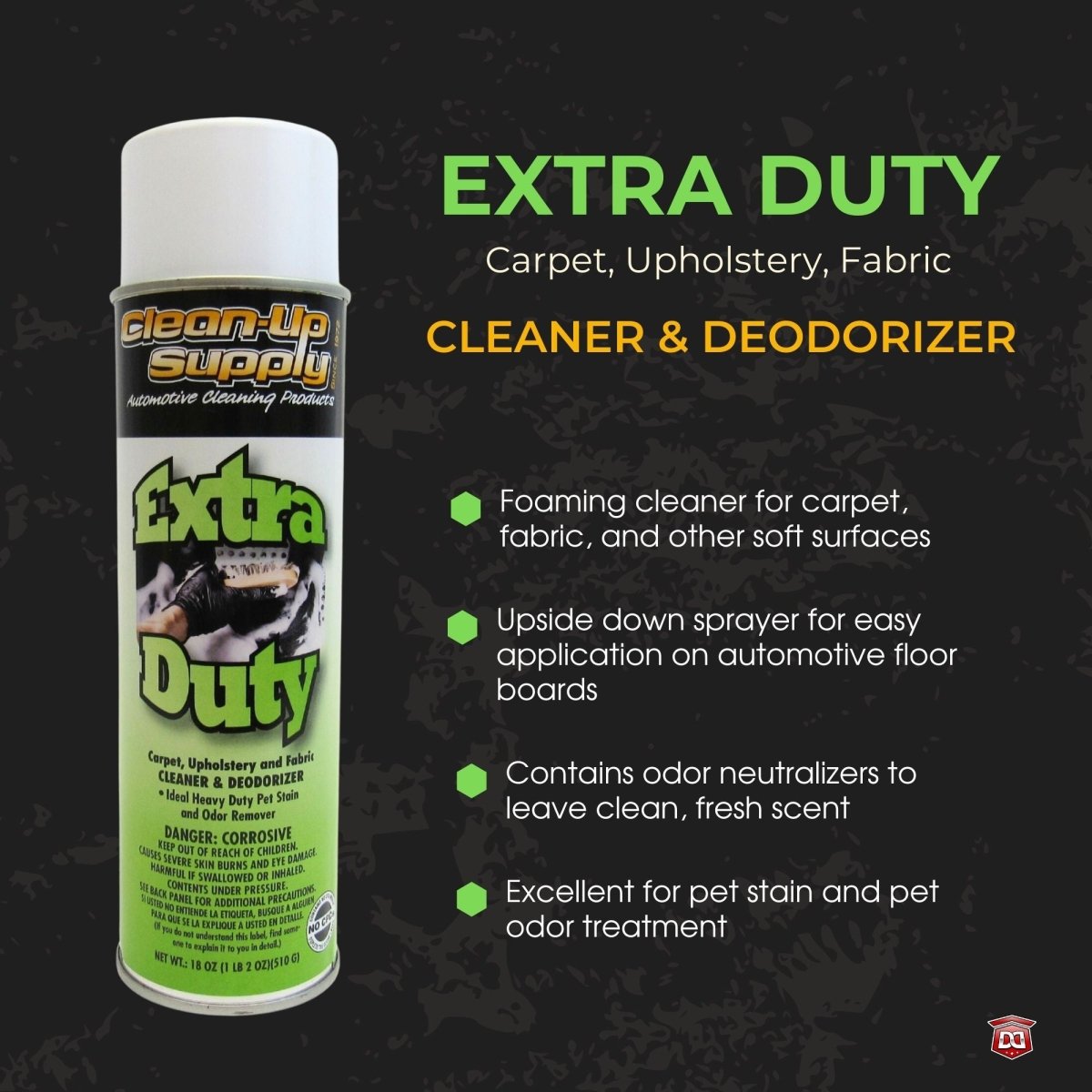 Clean-Up Supply Extra Duty Carpet & Upholstery Cleaner - Detail Direct