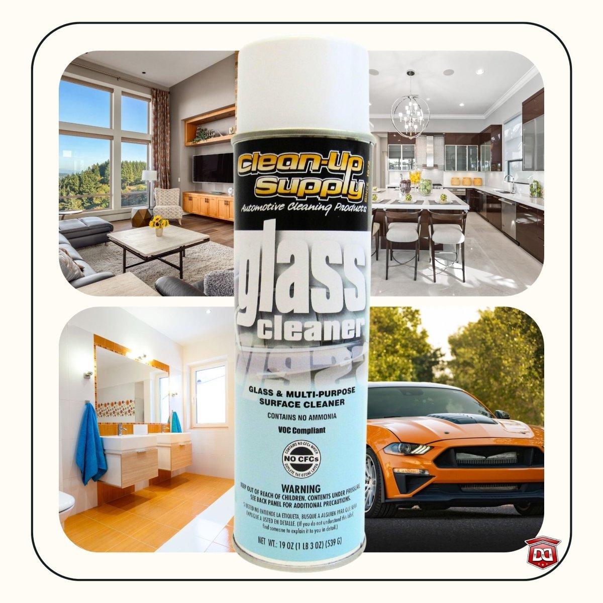 Clean-Up Supply Glass & Multi-Purpose Surface Cleaner - Detail Direct