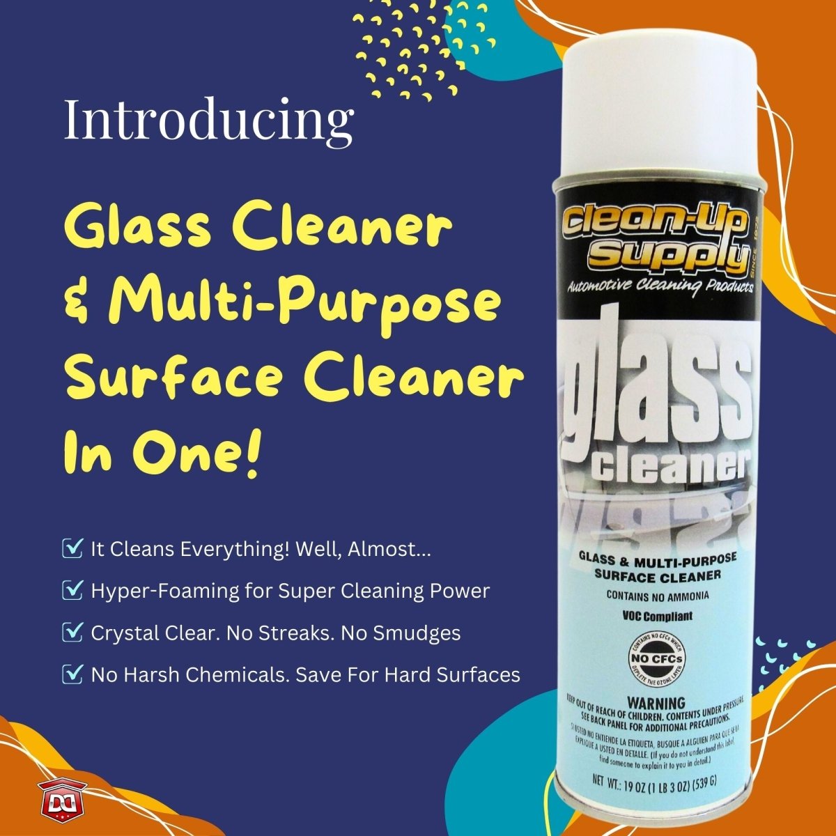 Clean-Up Supply Glass & Multi-Purpose Surface Cleaner - Detail Direct