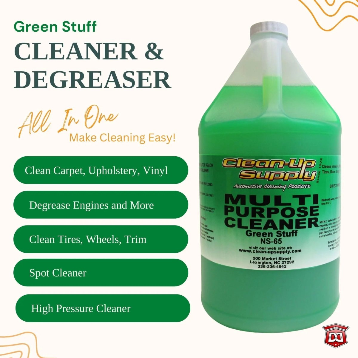 Clean-Up Supply Green Stuff Multi-Purpose Cleaner - Detail Direct