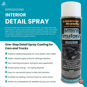 Clean-Up Supply Interior Detail Spray Coating - Detail Direct