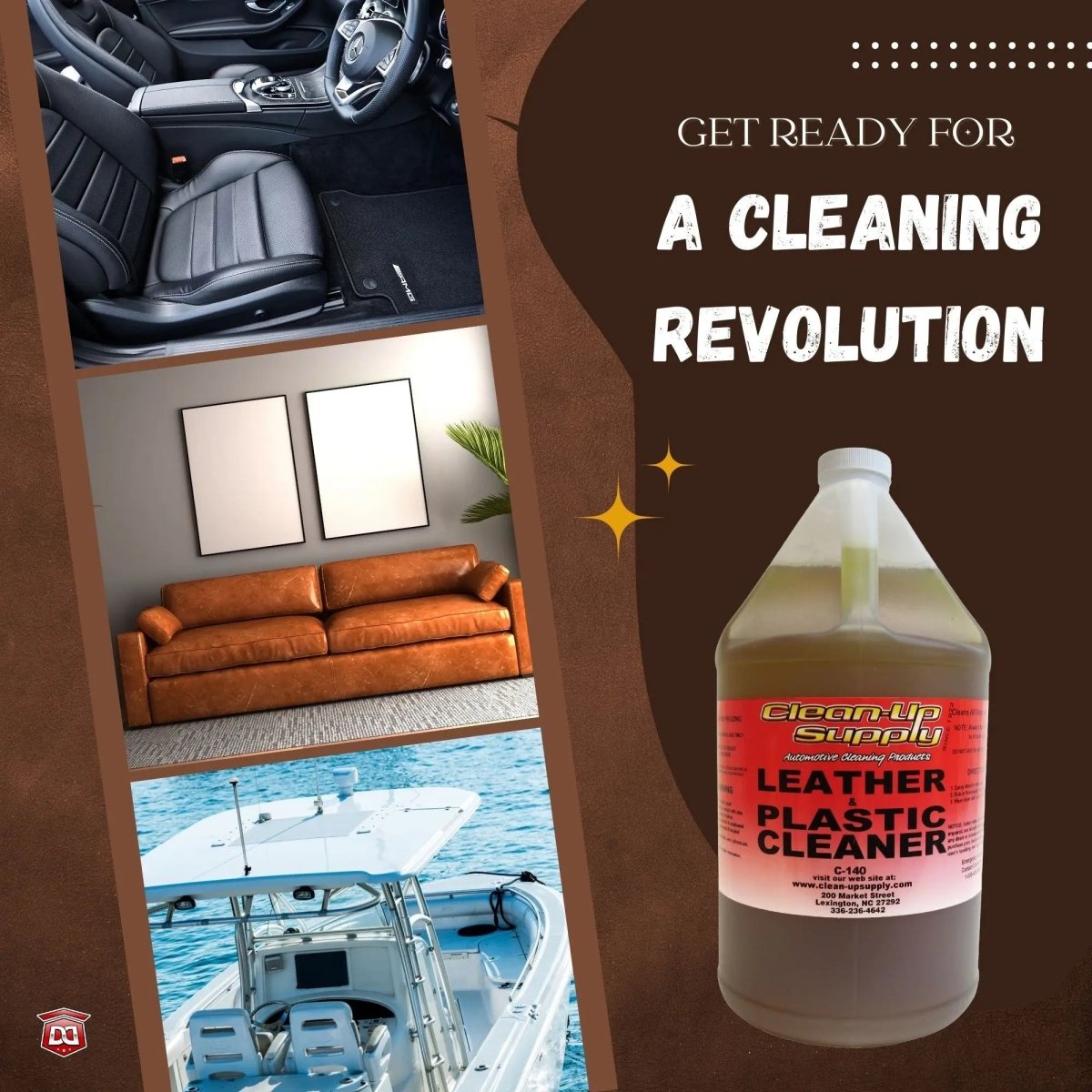 Clean-Up Supply Leather & Plastic Cleaner - Detail Direct