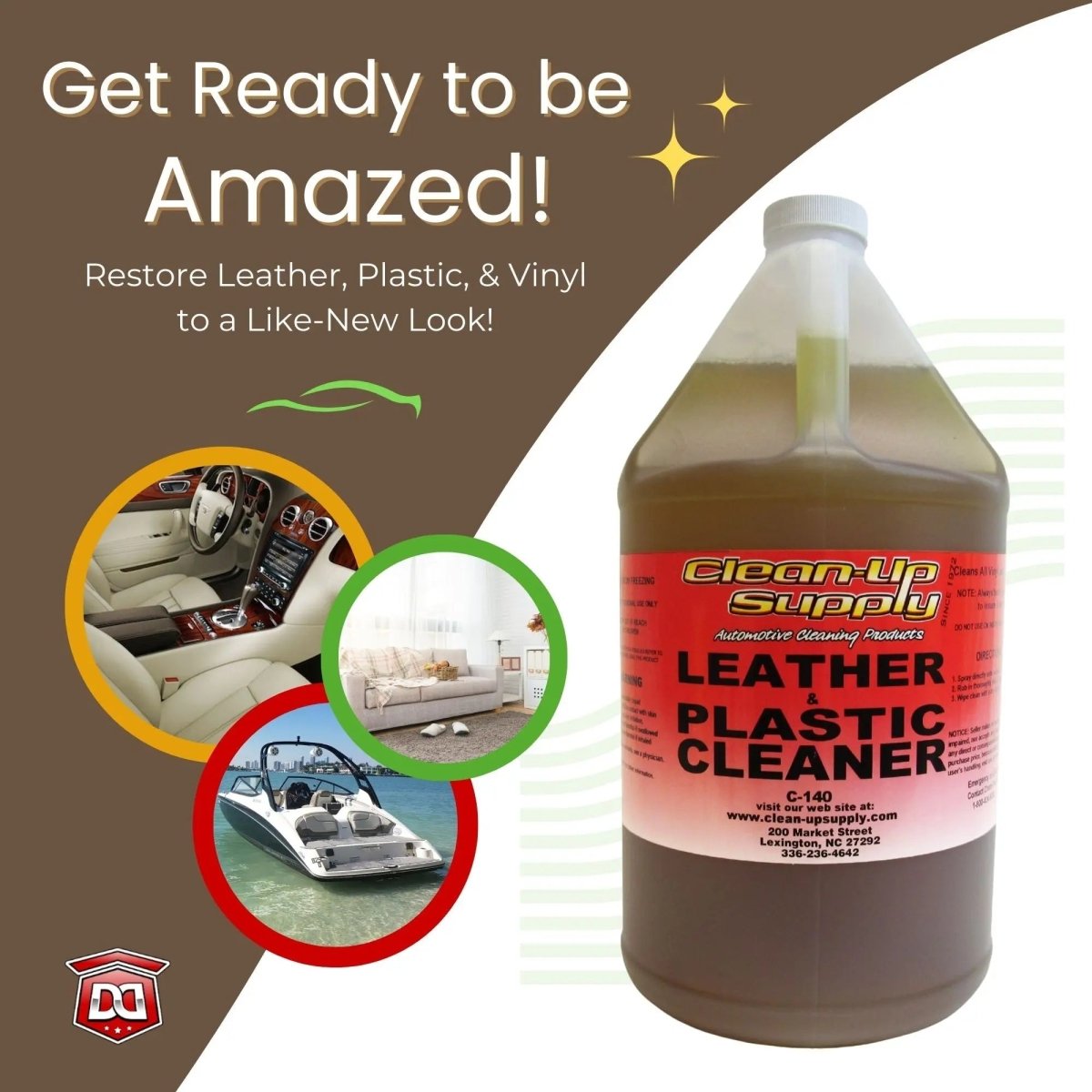 Clean-Up Supply Leather & Plastic Cleaner - Detail Direct