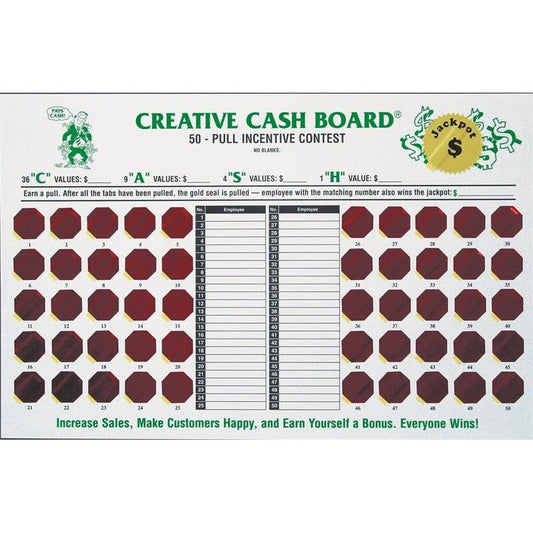 Creative Cash Board Sales Incentive Game Board - Detail Direct