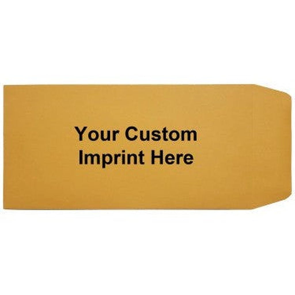 Custom Moist Seal Brown Kraft License Plate Envelopes - Detail Direct