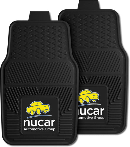 Custom Printed Heavy Duty All - Weather Vinyl Molded Car Mats (2 - Piece Set) - Detail Direct