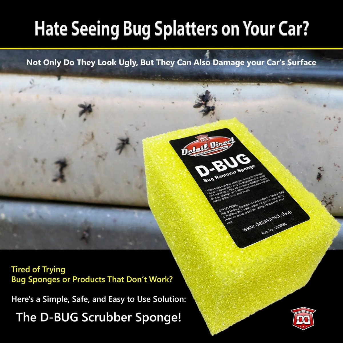 D-BUG Scrubber Sponge - Detail Direct