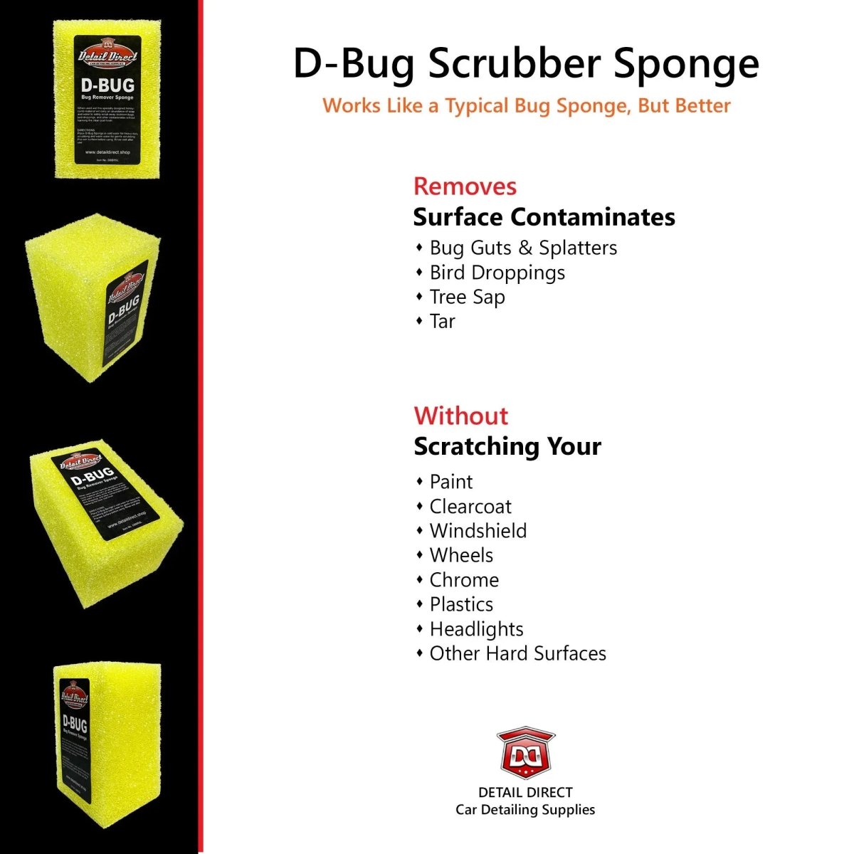 D-BUG Scrubber Sponge - Detail Direct