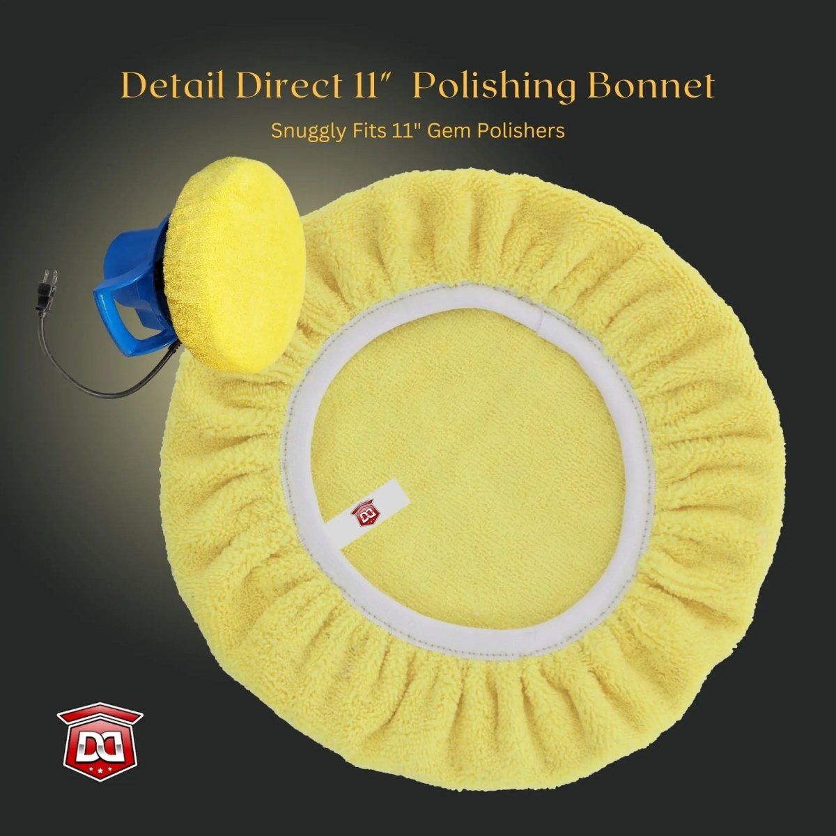 DETAIL DIRECT 11 Inch Microfiber Polishing Bonnet (Choose Color) - Detail Direct