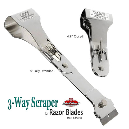 DETAIL DIRECT 3 Way Folding Razor Blade Holder - Detail Direct