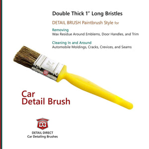 DETAIL DIRECT Car Detailing Brush Yellow - Detail Direct