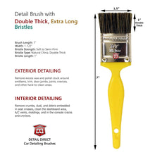 Load image into Gallery viewer, DETAIL DIRECT Car Detailing Brush Yellow - Detail Direct