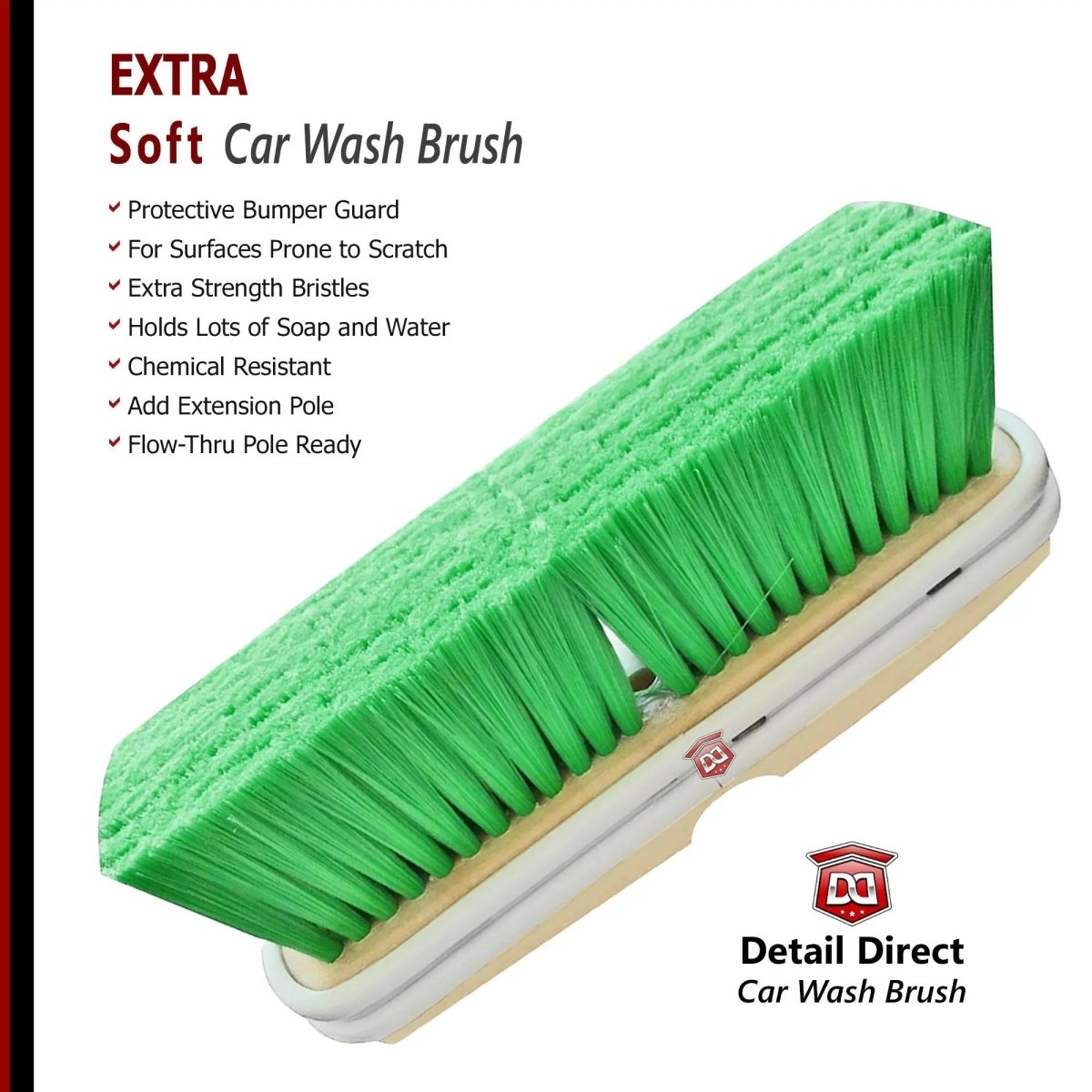 DETAIL DIRECT Car Wash Brush with Extra Soft Bristles - Detail Direct