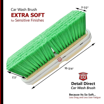 DETAIL DIRECT Car Wash Brush with Extra Soft Bristles - Detail Direct