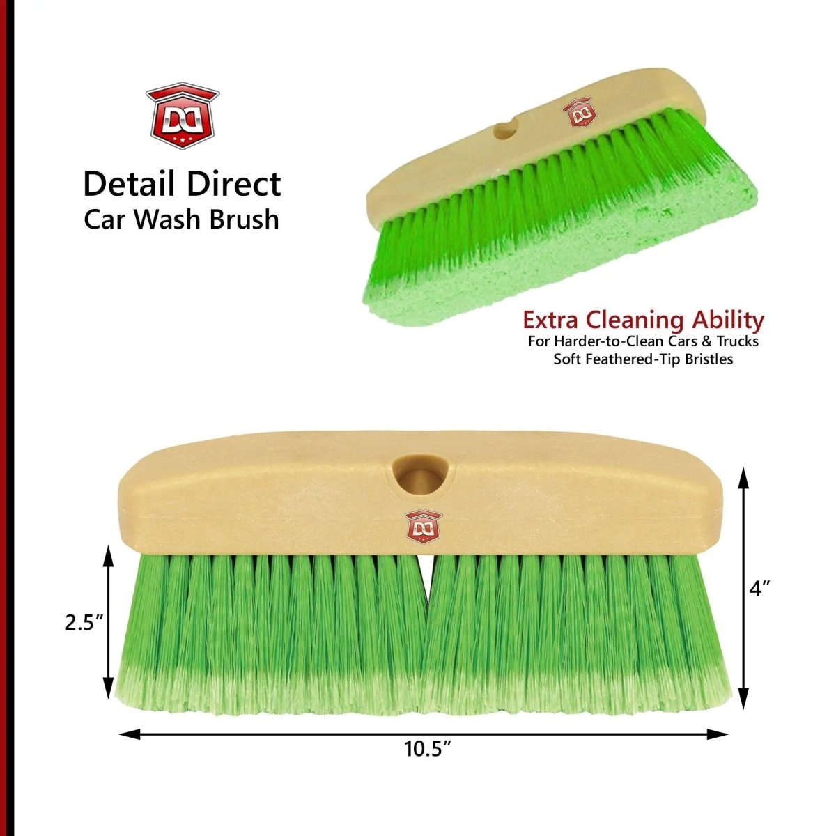 DETAIL DIRECT Car Wash Brush with Soft Bristles - Detail Direct