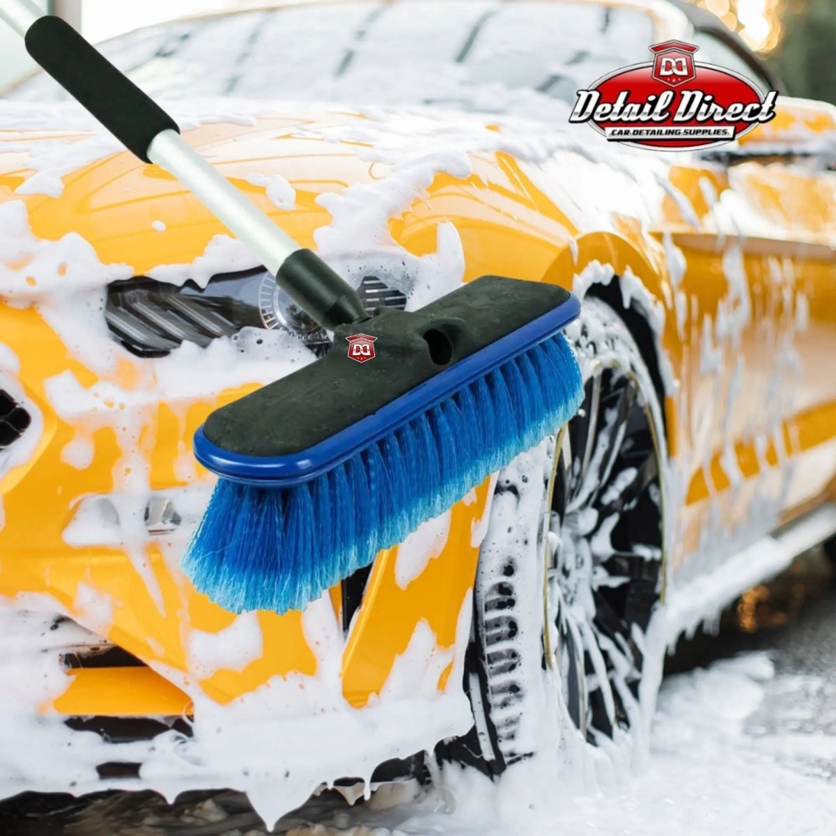 DETAIL DIRECT Car Wash Brush with Telescopic Pole - Detail Direct