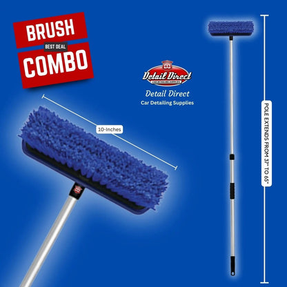 DETAIL DIRECT Car Wash Brush with Telescopic Pole - Detail Direct