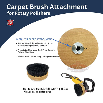 DETAIL DIRECT Carpet Cleaning Brush for High Speed Polisher - Detail Direct