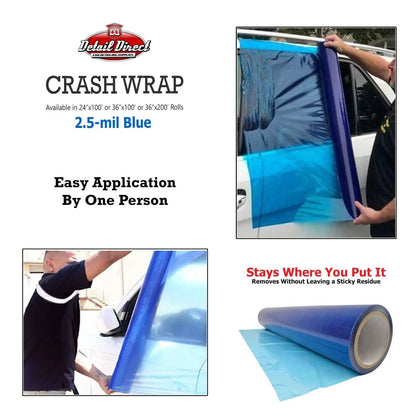 DETAIL DIRECT Collision Wrap Blue 90 Day UV 2.5 mil - Detail Direct