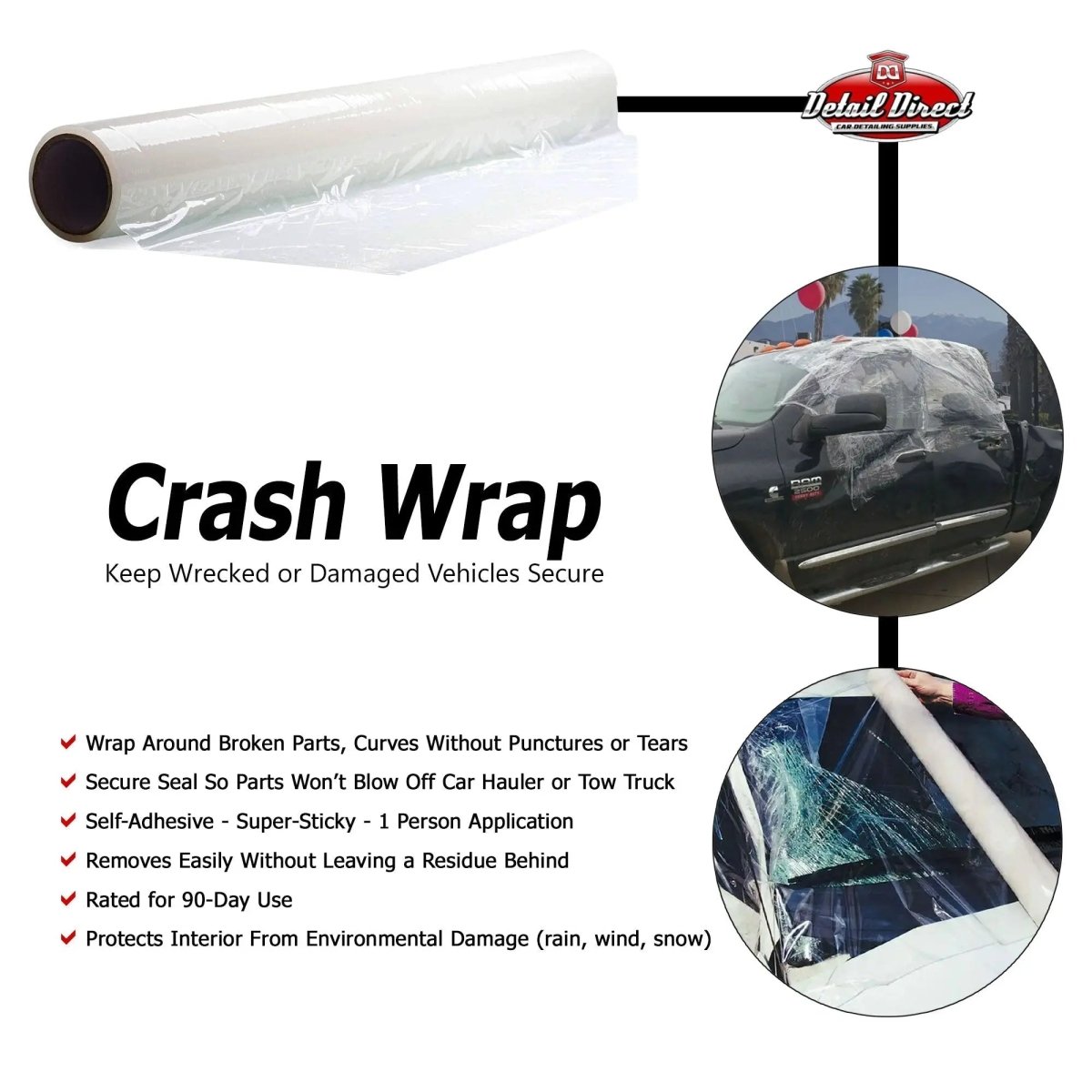 DETAIL DIRECT Collision Wrap Clear 3 mil - Detail Direct