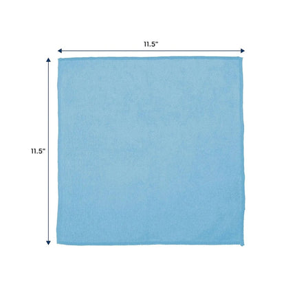 DETAIL DIRECT Microfiber Towels 11.5 x 11.5 Light Blue (2-Pack) - Detail Direct