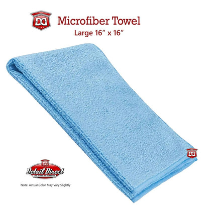 DETAIL DIRECT Microfiber Towels 16 x 16 (Choose Color) - Detail Direct