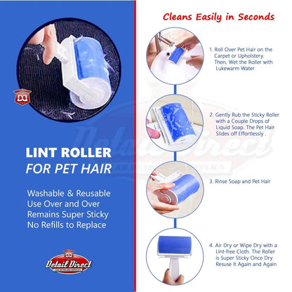 DETAIL DIRECT Pet Hair Remover and Lint Roller - Detail Direct