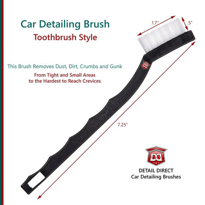 DETAIL DIRECT Toothbrush Style Detail Brush Nylon Bristle - Detail Direct