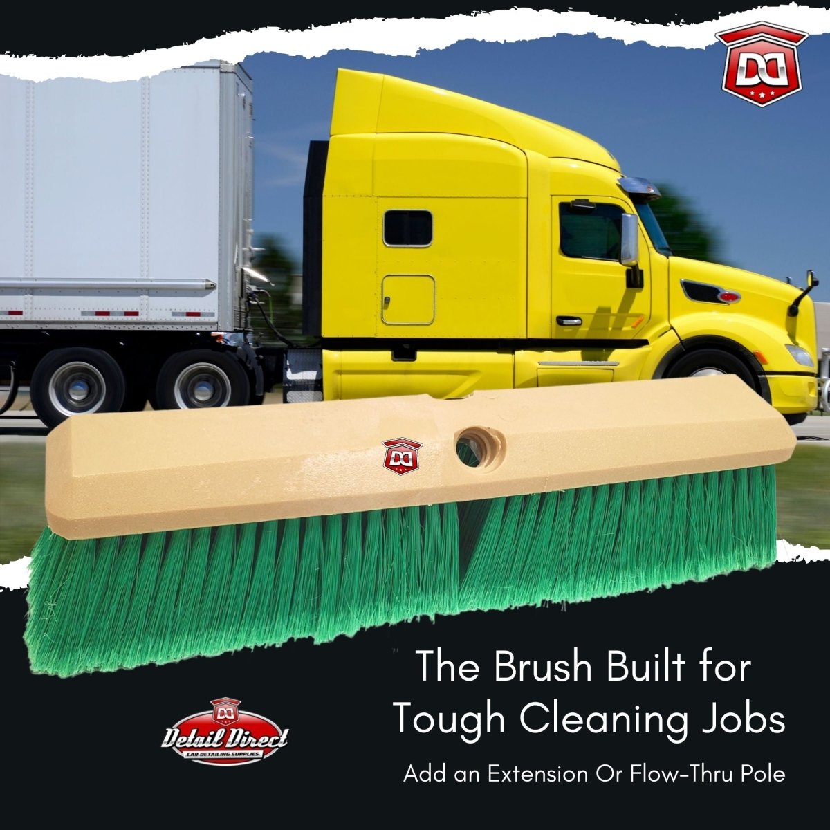 DETAIL DIRECT Truck Wash Brush 14-Inch with Soft Bristles - Detail Direct