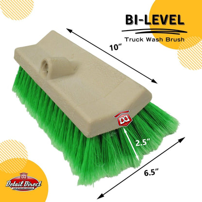 DETAIL DIRECT Truck Wash Brush Bi-Level Design with Soft Bristles - Detail Direct