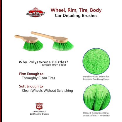 DETAIL DIRECT Wheel and Tire Brush Soft Bristles - Detail Direct