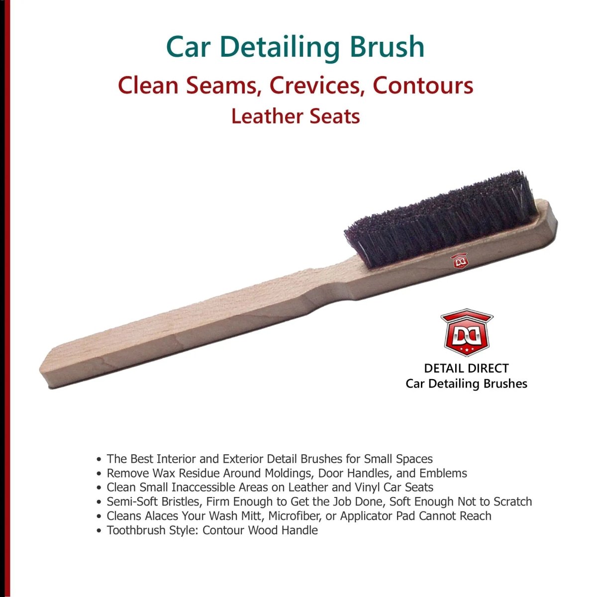 DETAIL DIRECT Wood Handle Horsehair Detail Brush - Detail Direct