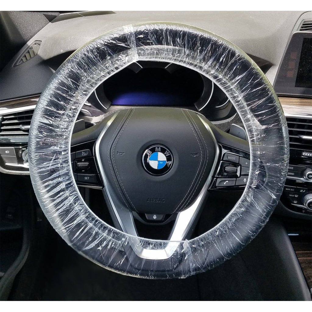 Disposable Plastic Steering Wheel Covers 24" (Case of 500) - Detail Direct