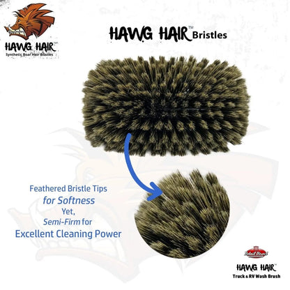 HAWG HAIR Car Wash Brush 5-Level Design with Extra Soft Bristles - Detail Direct